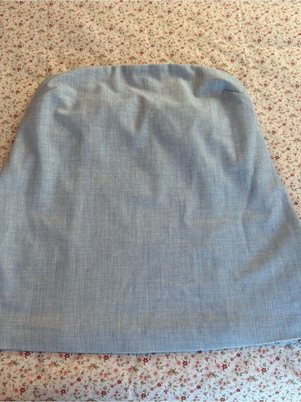 Abercrombie & Fitch Light Blue Strapless shirt
